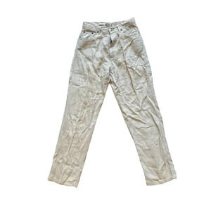 VIntage For Joseph Beige 100% Linen Pants Straight Size 28 USA